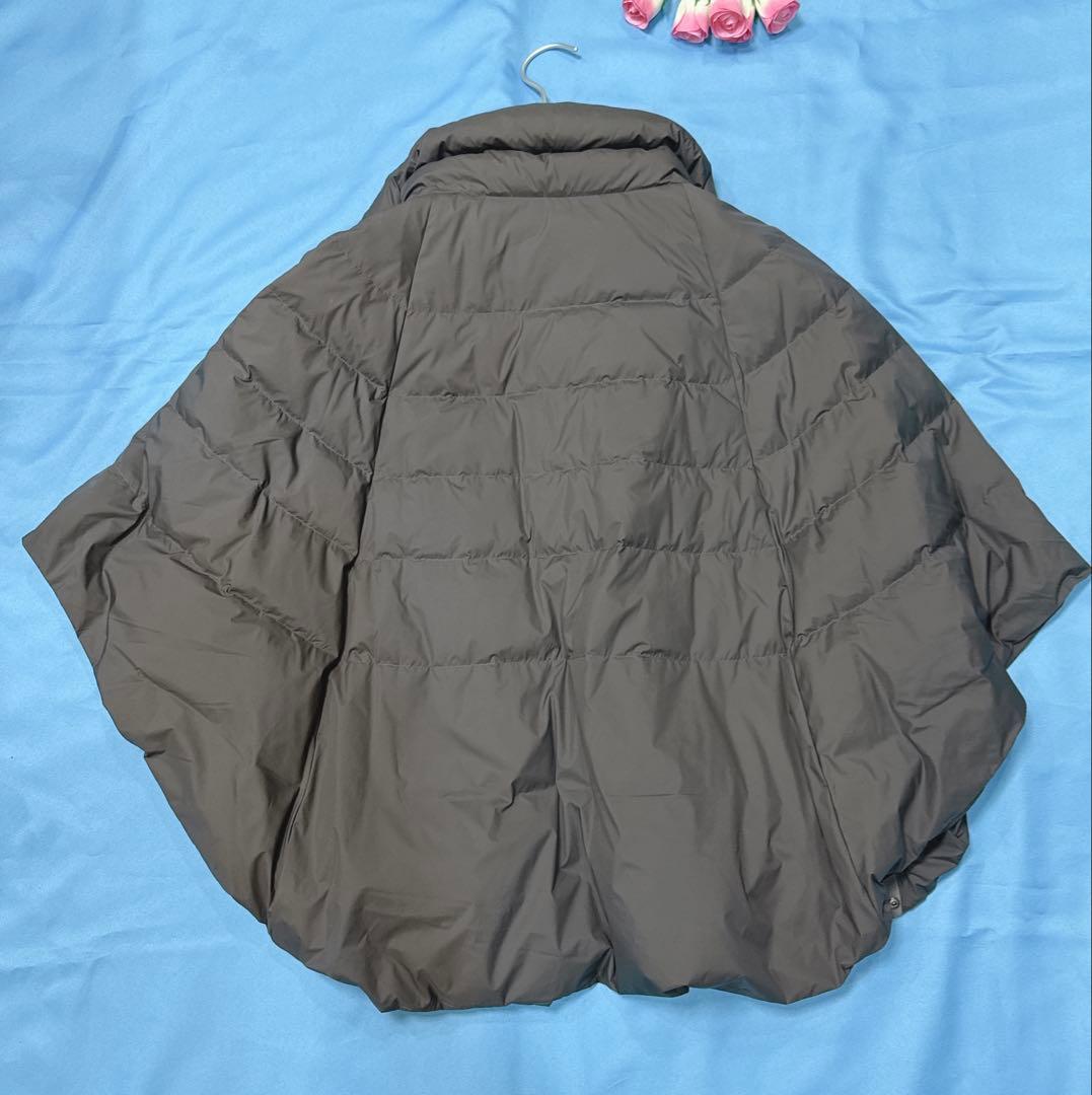 西川ダウン　ナノユニバース　ダウンポンチョ　ケープ　NISHIKAWA
