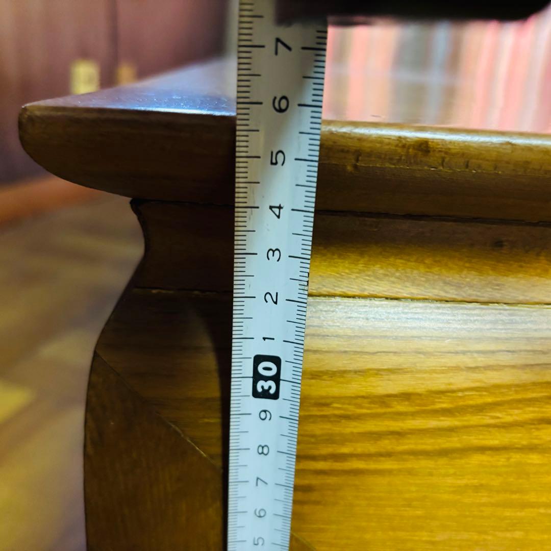 最終お値下げ❣️木製シンプル座卓 天板ひび割れあり