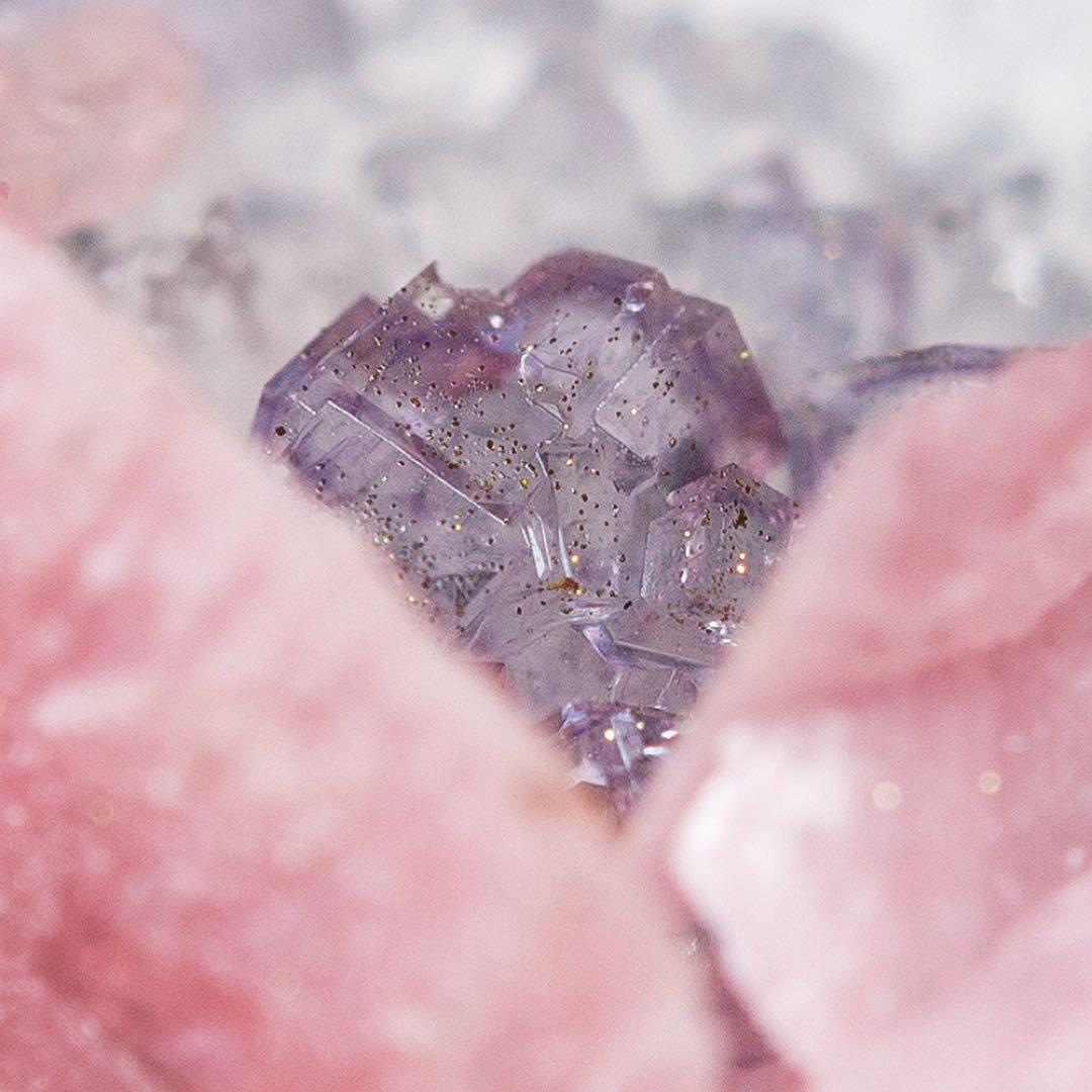 中国 ロードクロサイト フローライト 蛍石 天然石 原石 鉱物標本 鉱石 748