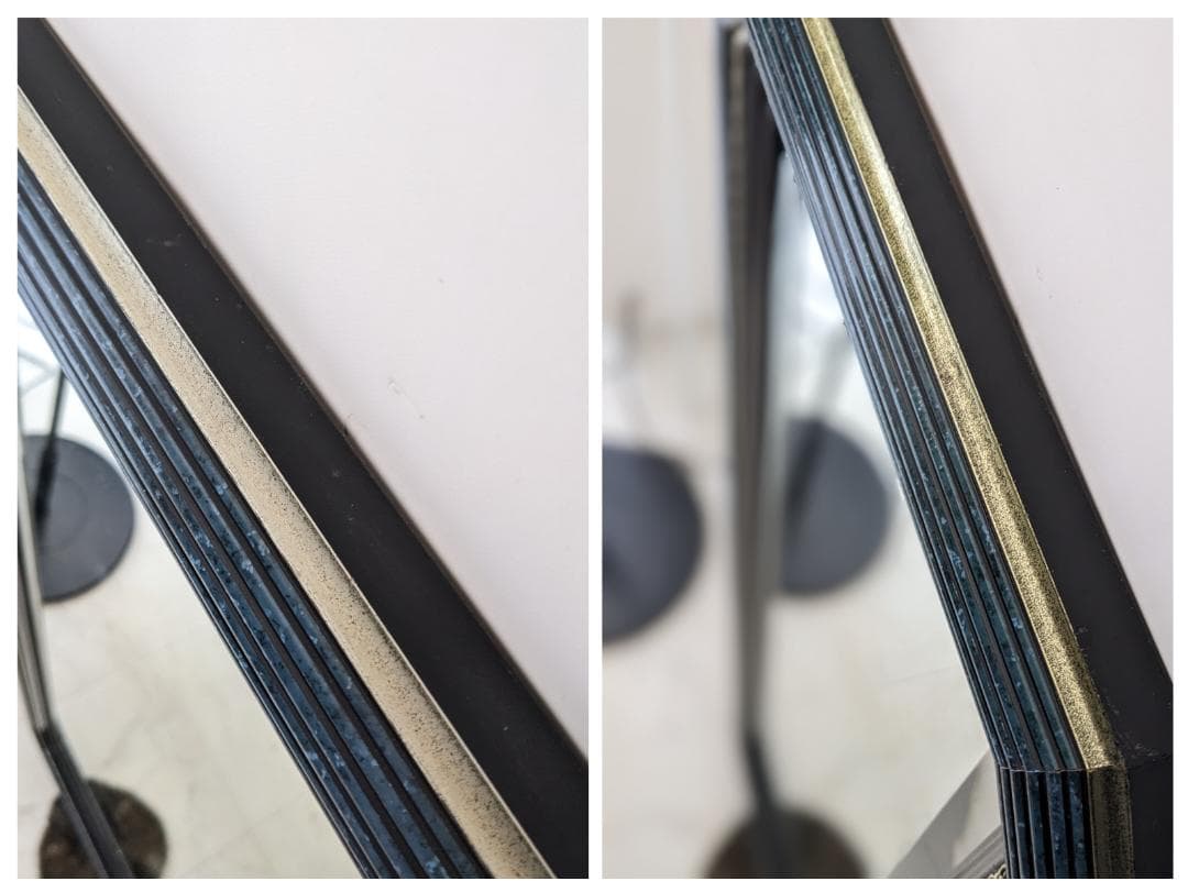 ヴィンテージ 90s イタリア製 ウォールミラー 壁掛け鏡 デコラティブ バブル