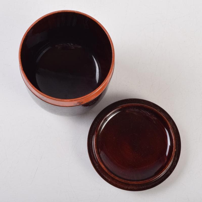 茶道具　中村香鳳作　夜桜蒔絵　珠光棗　共箱　V　9101