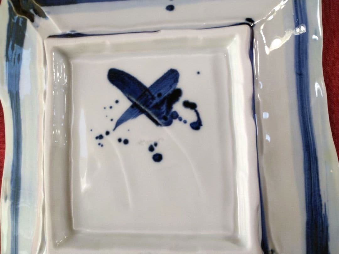 ⬛ブロが選ぶ【高級皿・人気の美濃焼・ 庄右ェ門作】デザイン【扇型超特大皿】２皿