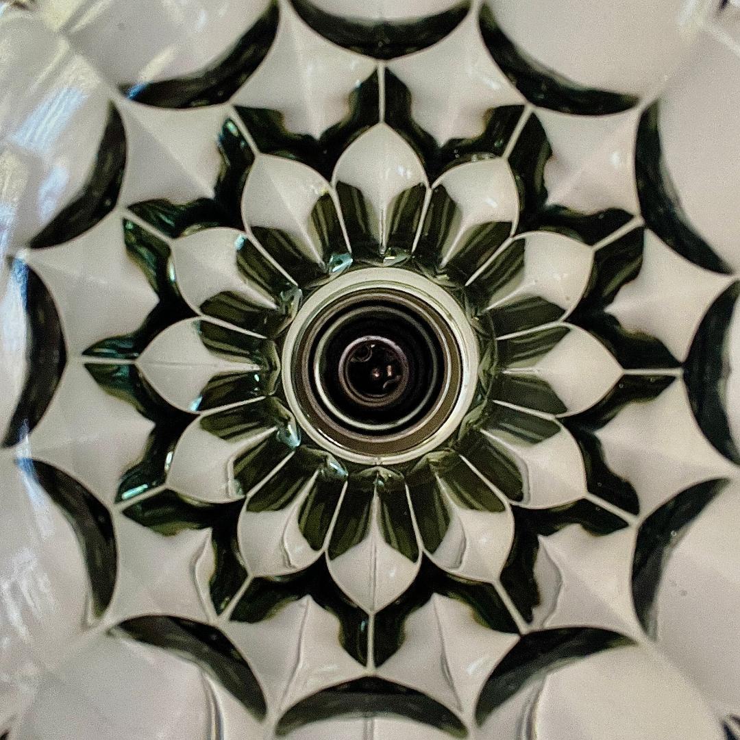 ペンダントランプ ドイツ製 カットグラス ミッドセンチュリー 北欧 照明器具