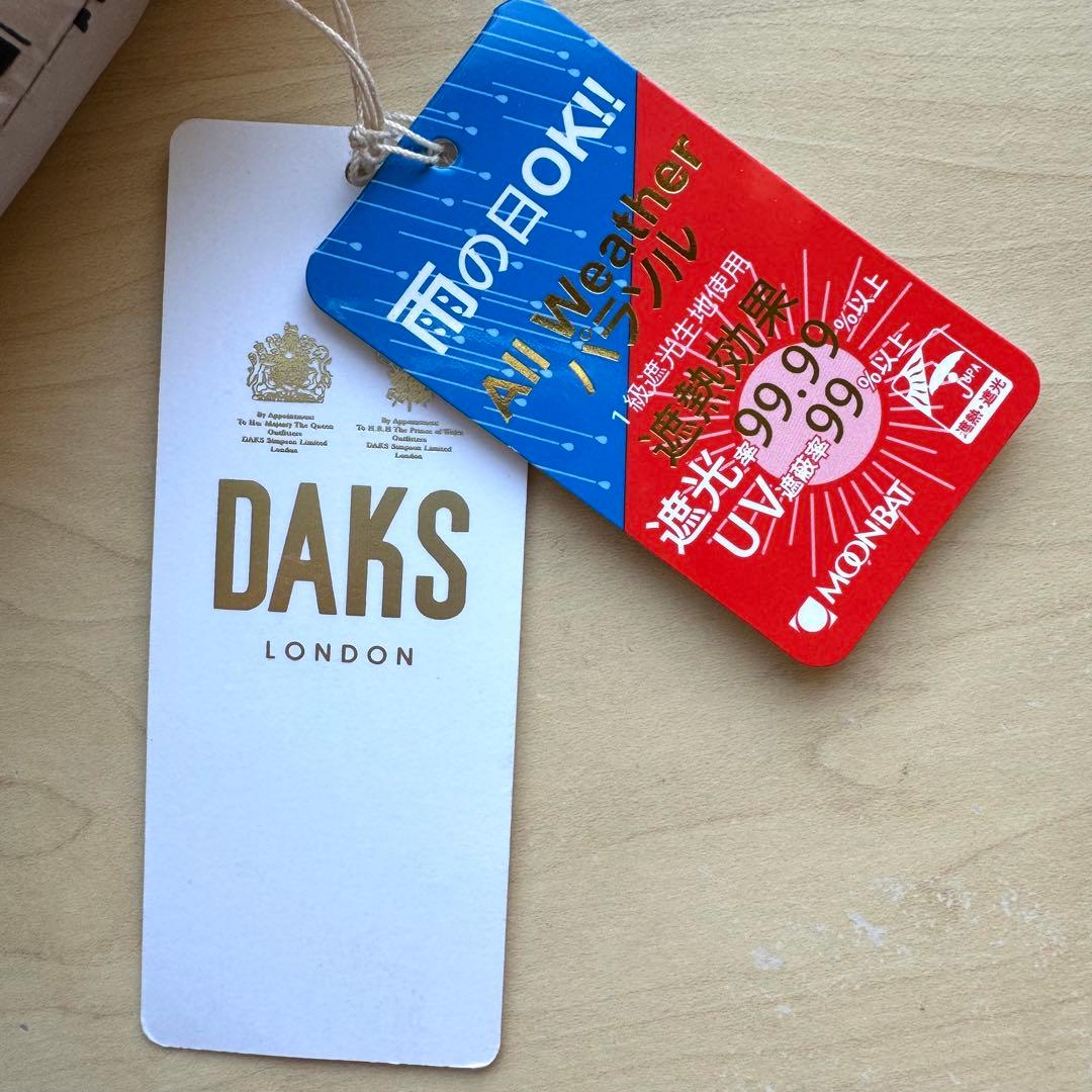 ★新品★DAKS　ダックス　晴雨兼用　折りたたみ　日傘　1級遮光　軽量　街並み