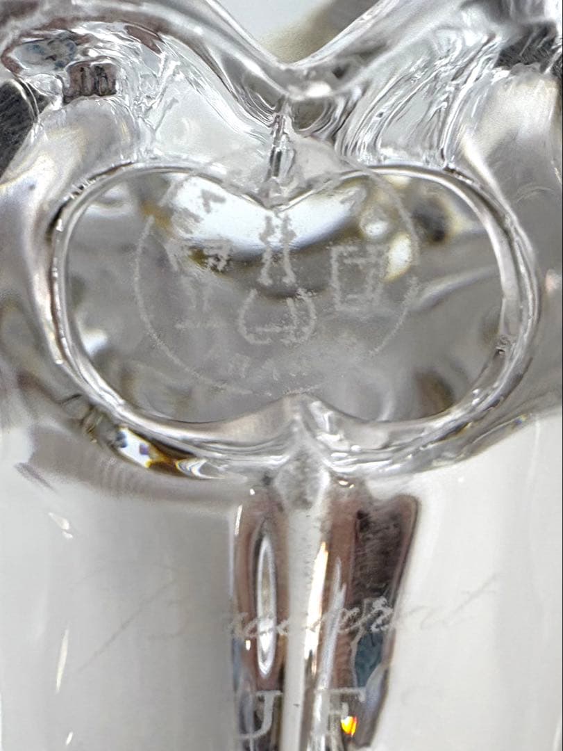 Baccarat バカラ　キングスヌーピー 王冠　クリスタル　置物　箱付