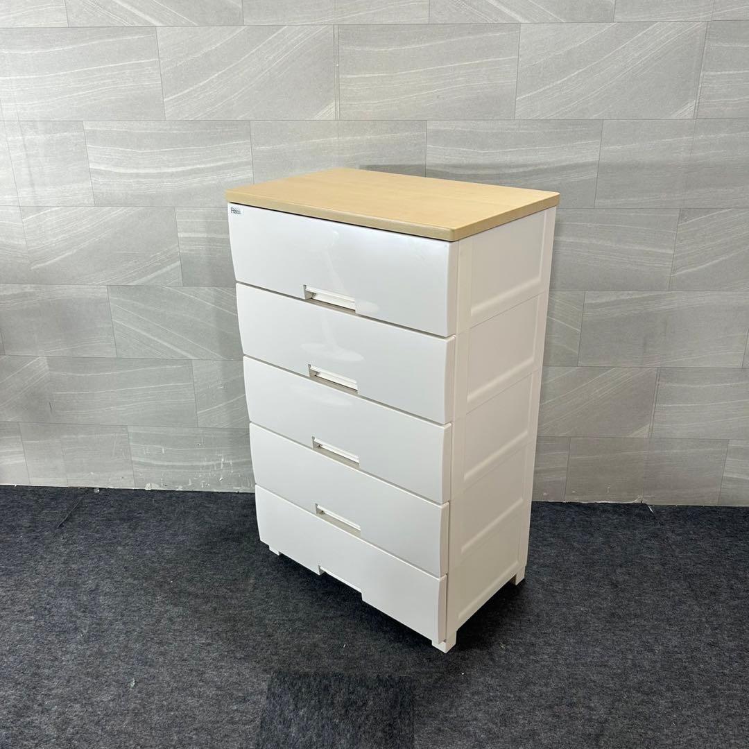 天馬 fits チェスト 幅65cm 5段 ロック付き 収納 たんす d4300