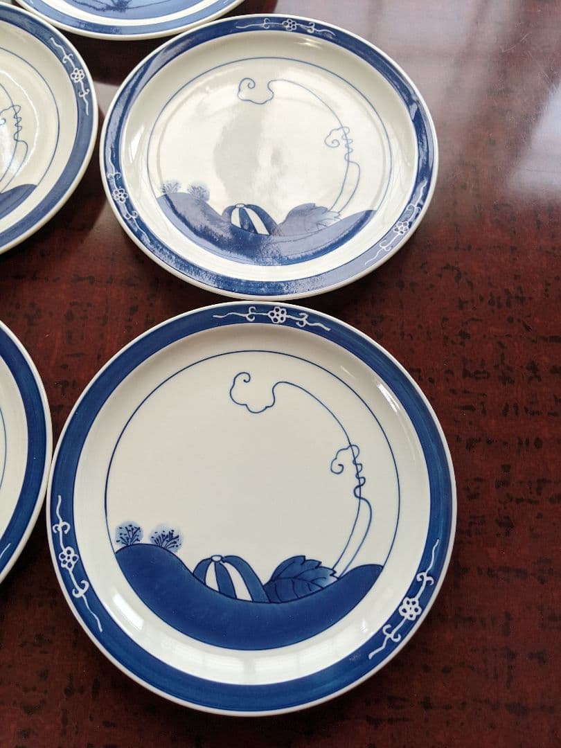 伊万里鍋島焼魯山窯の皿　5枚