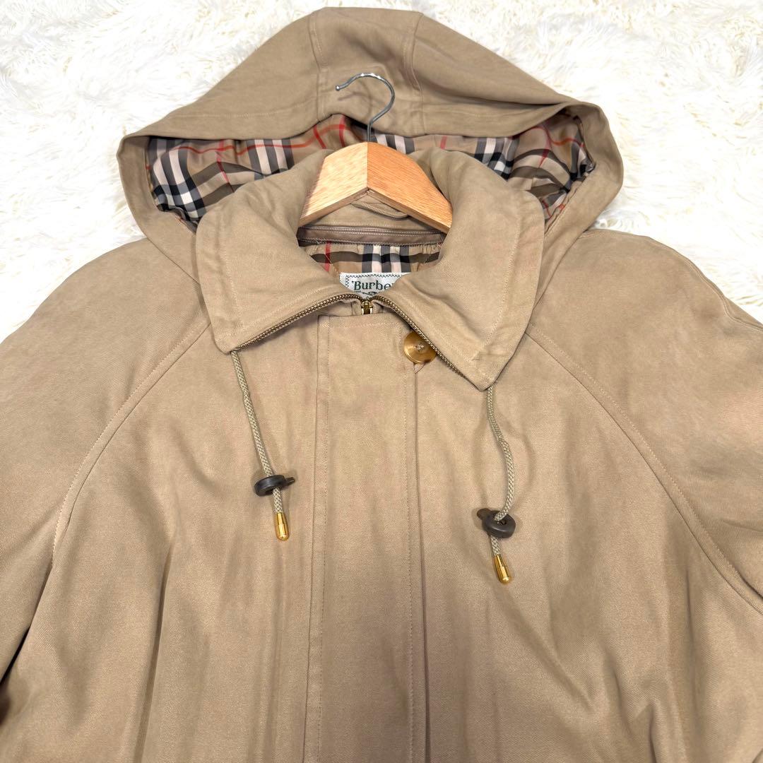 バーバリー Burberry 中綿ライナー付き モッズコート ノバチェック M