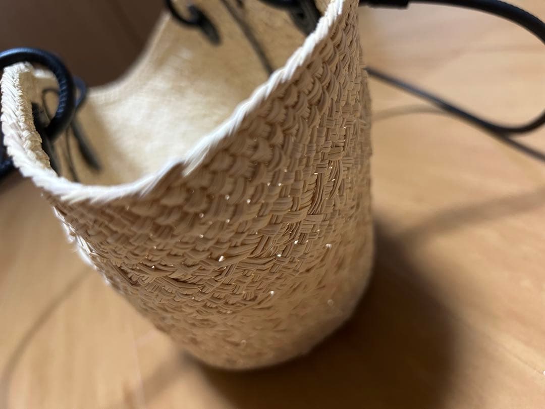 新品★LOEWEアナグラム バスケットバッグ スモール（イラカヤシ&カーフ）