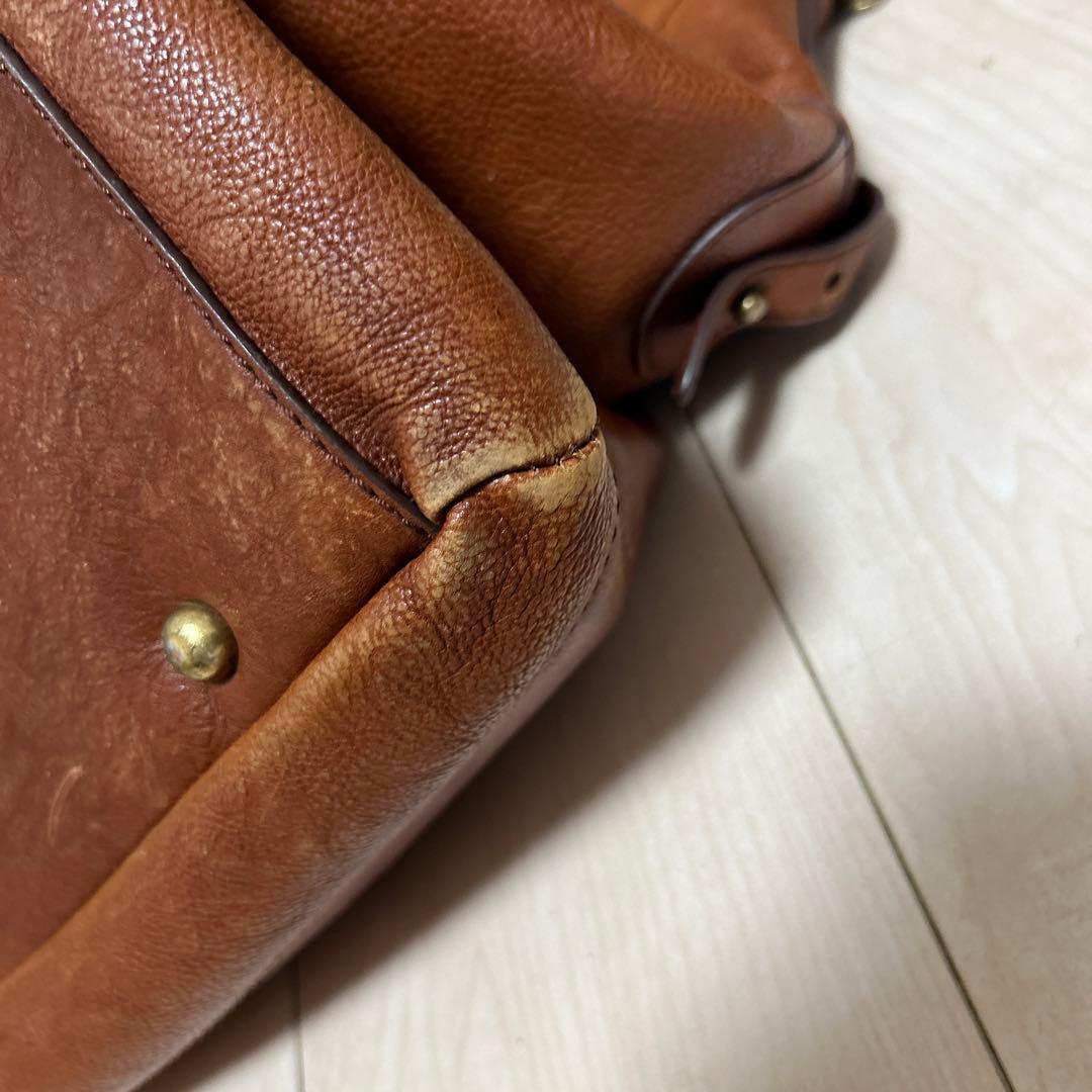 Banana Republic ￼ブラウンレザーダッフルバッグ