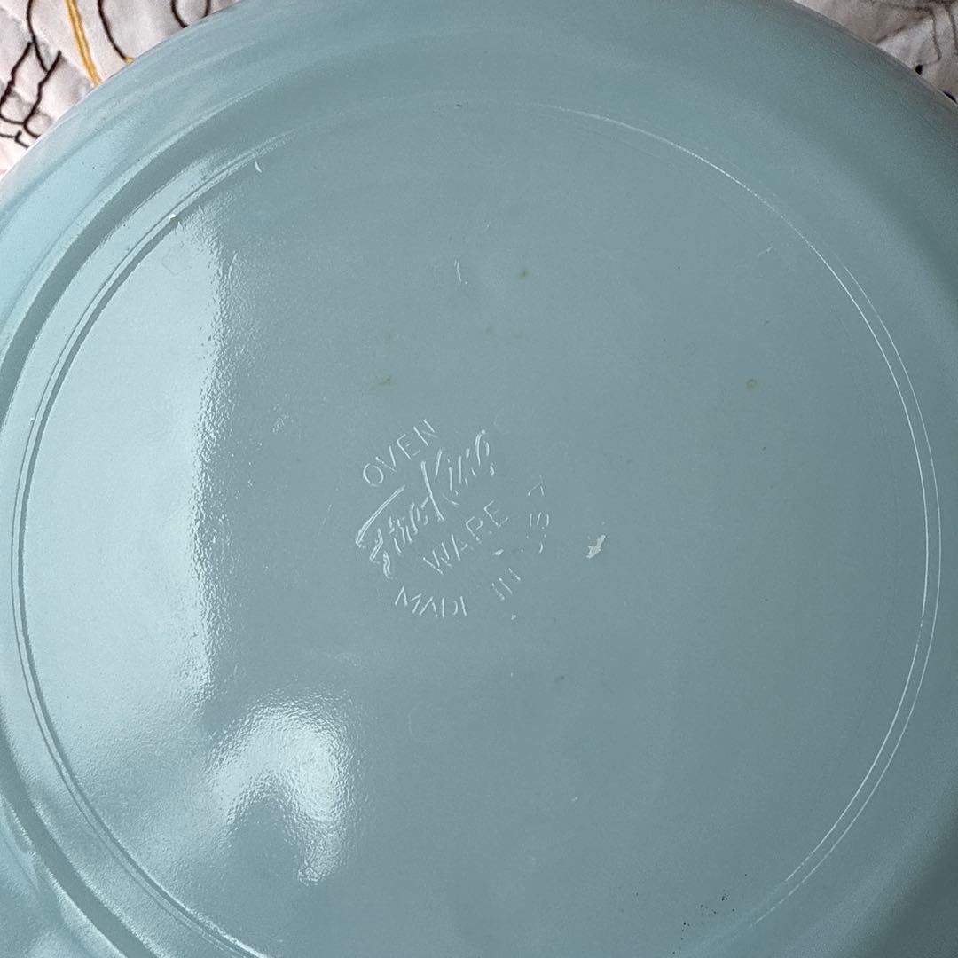 ファイヤーキングfirekingターコイズプレートデザートボウルスープボウル