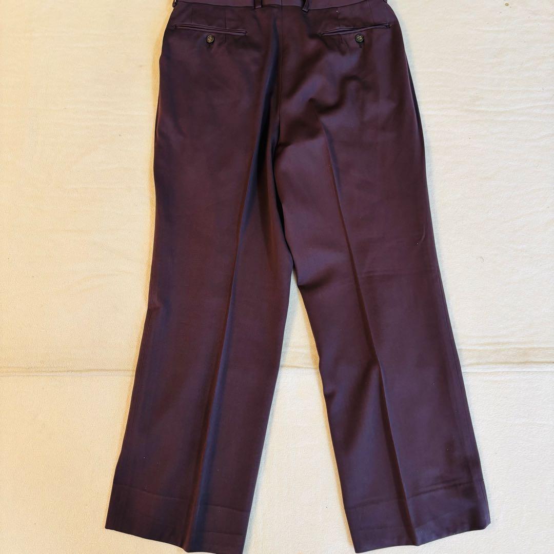 LANVIN スーツ ダークボルドー M 記名あり