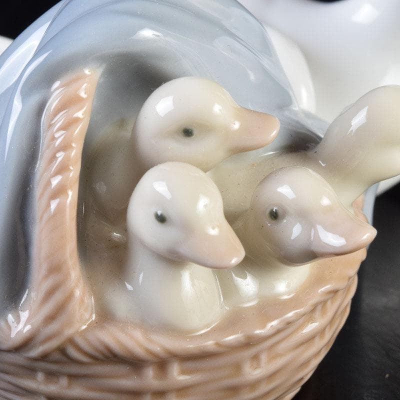 リヤドロ　LLADRO　アヒルの親子　置物　箱付　C　8710