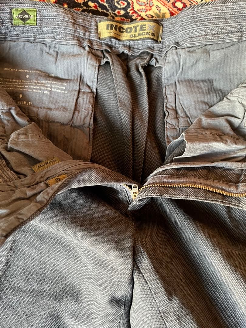 新品/INCOTEX（インコテックス）SLIM ストレッチパンツ/33/ネイビー