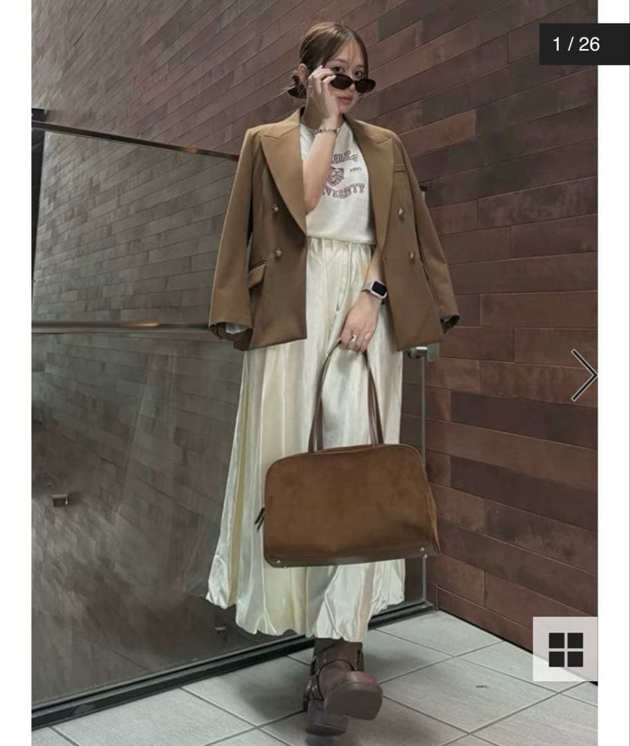 【ともまま】Mila Owenダブルブレストブレザー テーラードジャケット