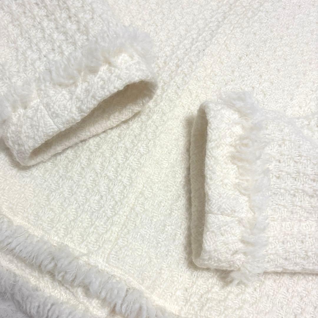 美品　アルアバイル ロービングツイードクルーネックジャケット