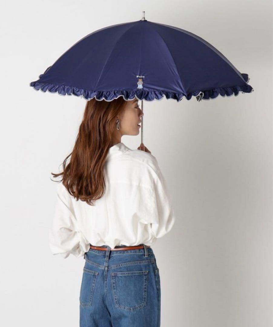 本日即日発送　完売品　ポロベア　ラルフローレン　晴雨兼用日傘　ネイビー　POLO