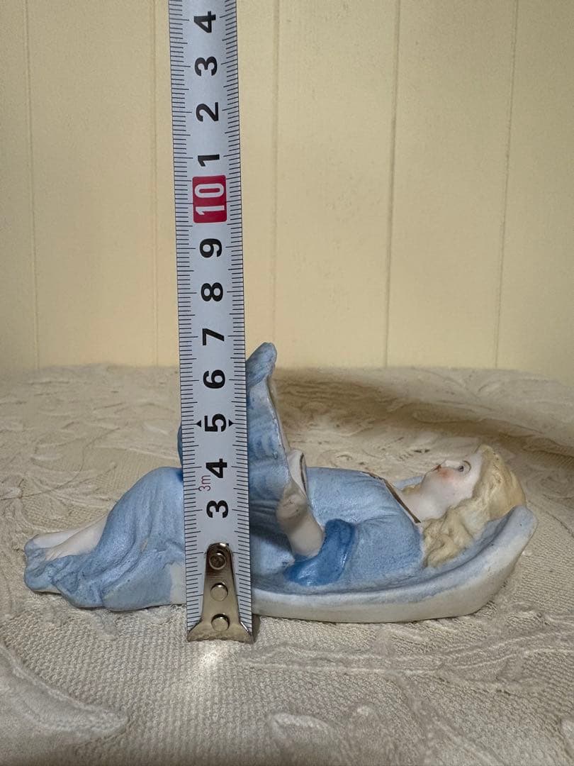 フランスアンティーク　ビスク　天使の聖水盤　壁掛け