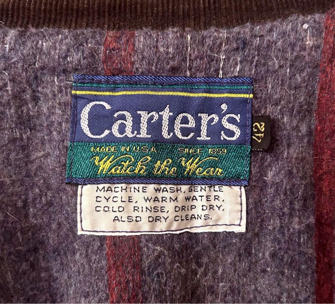 カーターズ carters 70-80S 列車タグ 襟コーデュロイ カバーオール