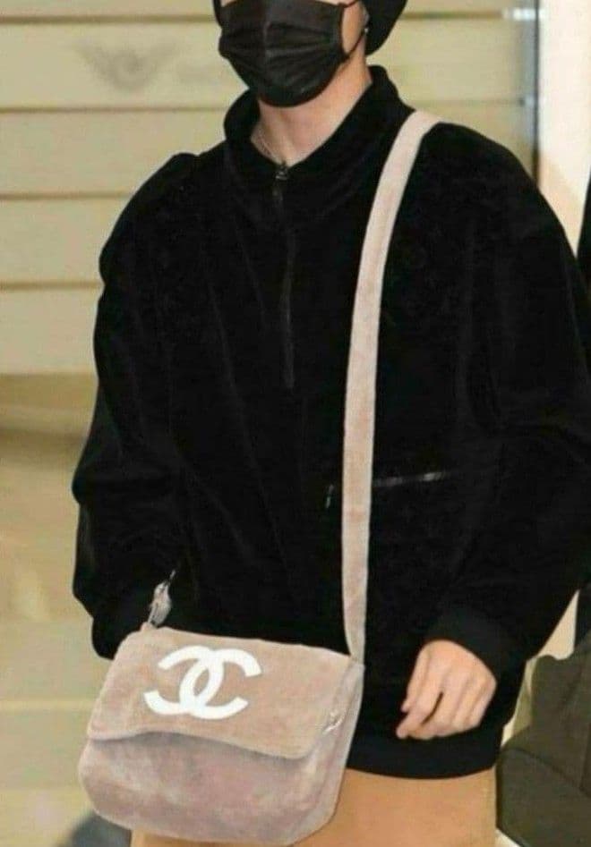 マミサチ ショルダーバッグ パイル生地 ブラック ノベルティ