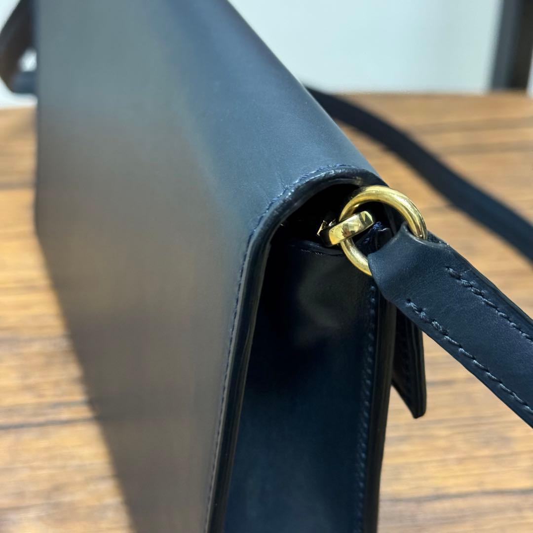 希少！RSVP GOLDEN EYES スムースカーフスキンショルダー　ネイビー