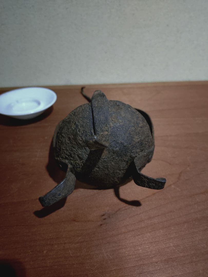 鉄製 吊るし灯火器 花器 花入れ 古道具 古民具 燭台 行燈 行火 灯明