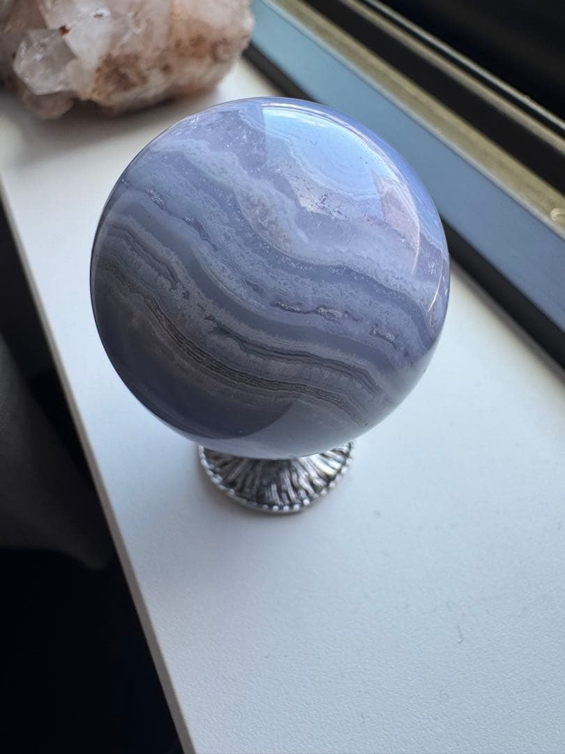 こはみつ　ナミビア産ブルーレースアゲートスフィア