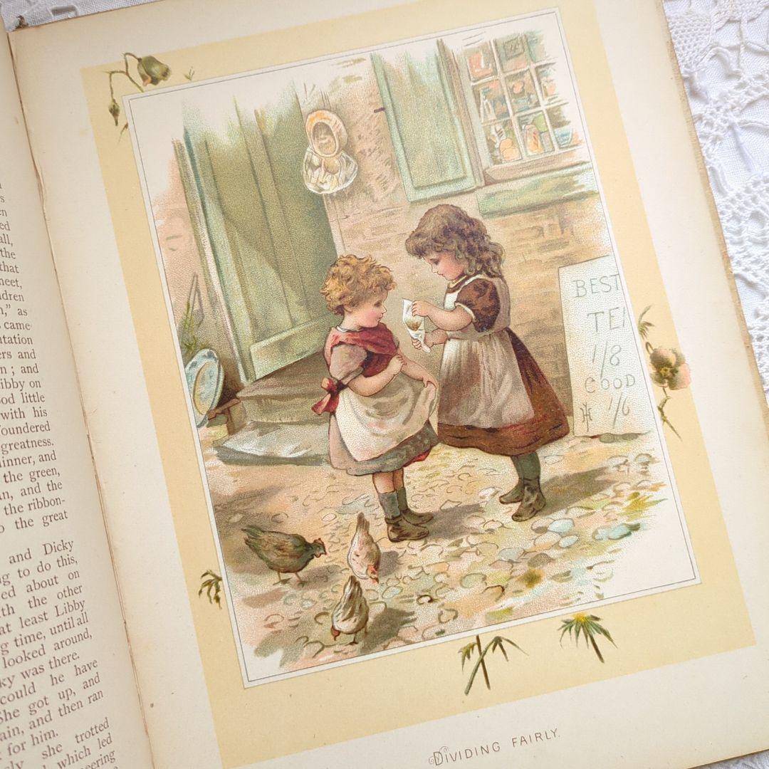 あき 超稀少1893アンティーク絵本 ヴィクトリアン 児童書 洋書古書