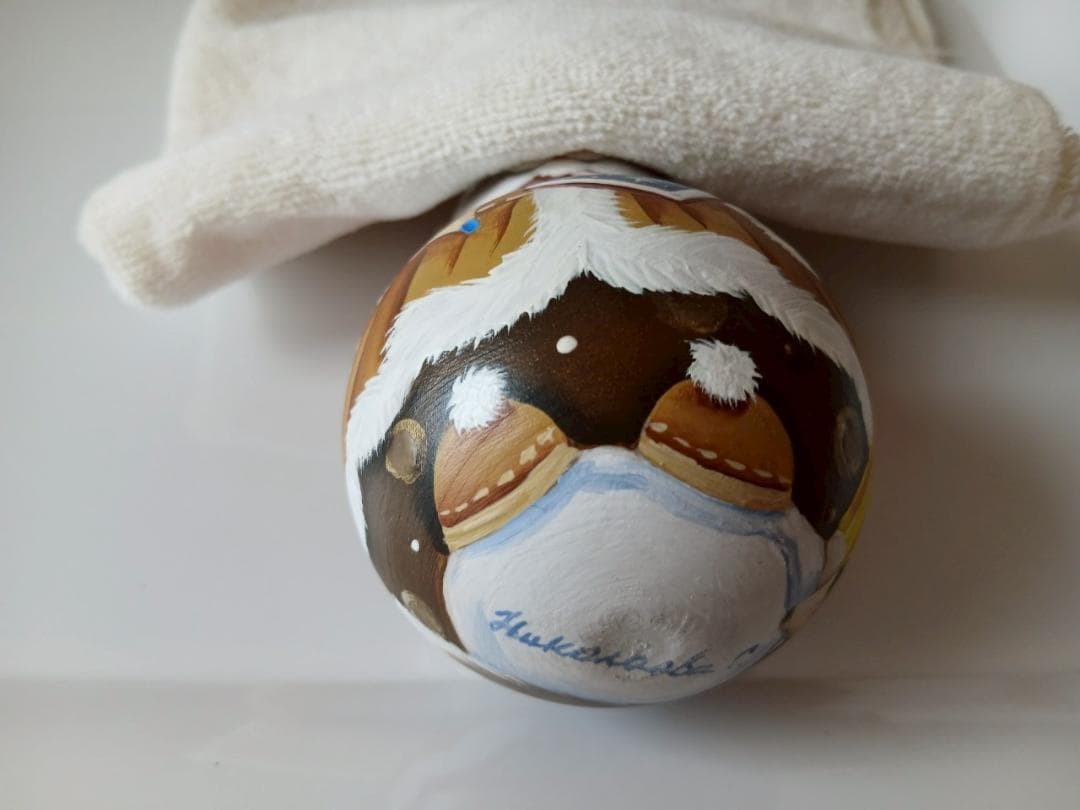 【CBT110】10cm級 おきあがりこぼし(大) スベトラーナ ぼんぼりねこ