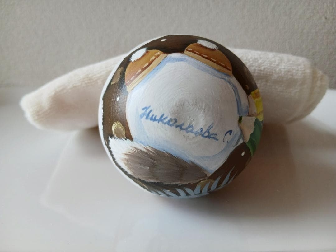 【CBT110】10cm級 おきあがりこぼし(大) スベトラーナ ぼんぼりねこ