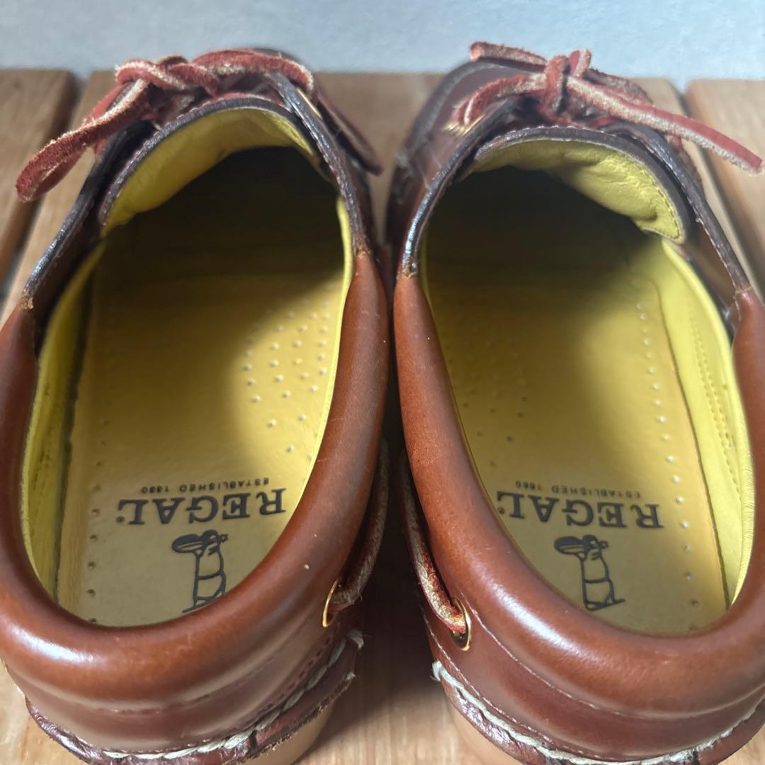 リーガル JE-38 デッキシューズ 3eye ブラウン 24 ティンバーランド