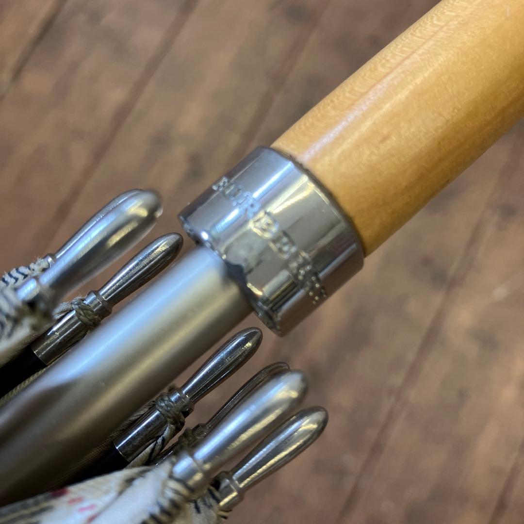 バーバリー チェック柄 クマ ベア 長傘 雨傘 傘 アンブレラ レディース