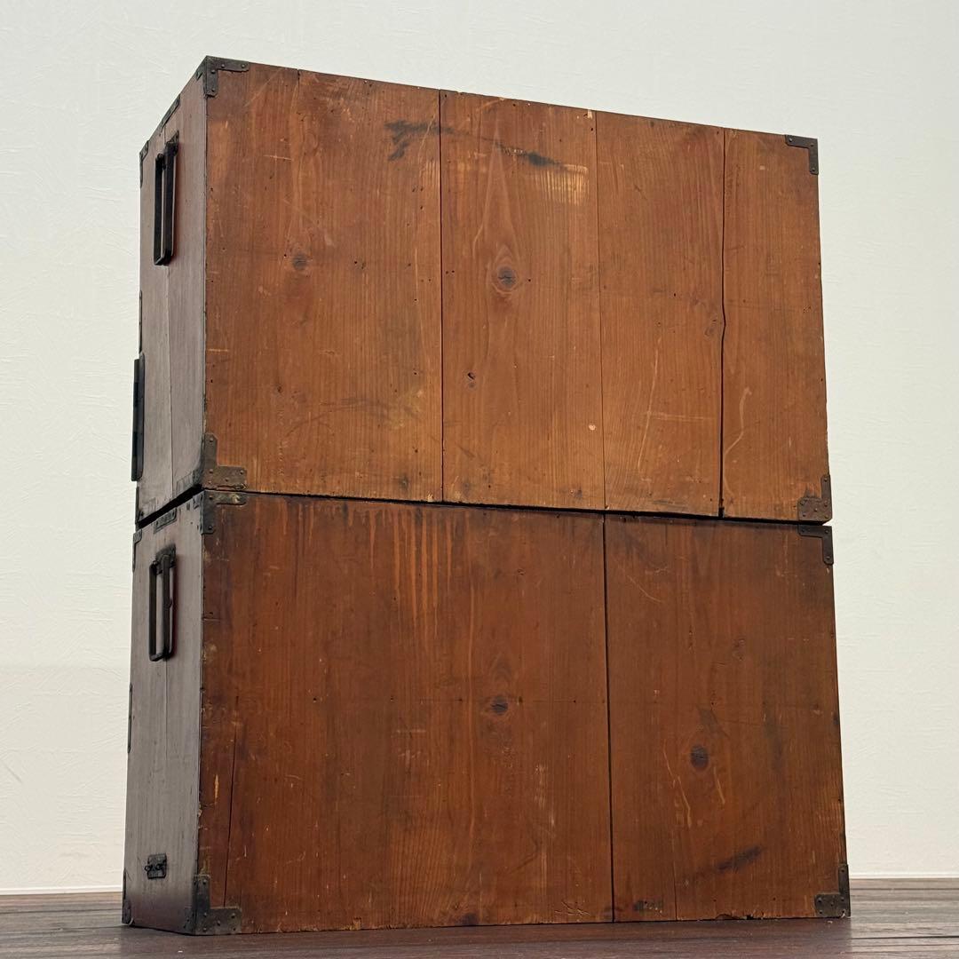 H112K36 和製アンティーク 4段チェスト