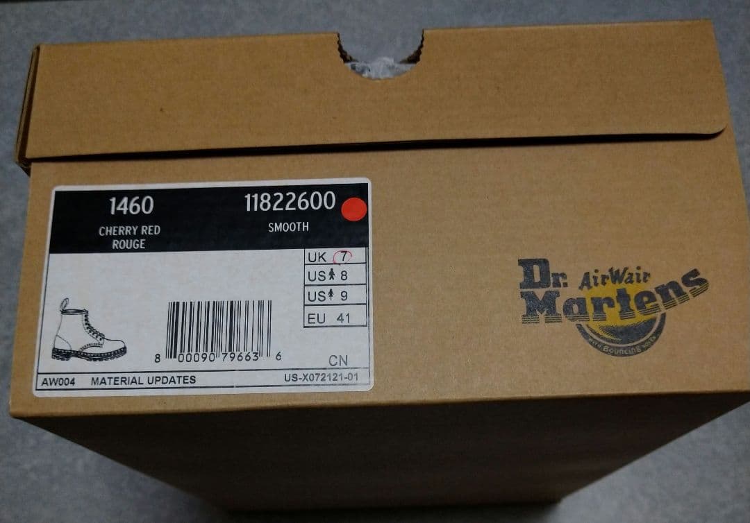 Dr. Martens 1460 8ホール UK7　チェリーレッド