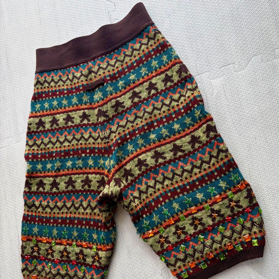 Jean Paul Gaultier サルエルパンツ 総柄 マルチ スタッズ