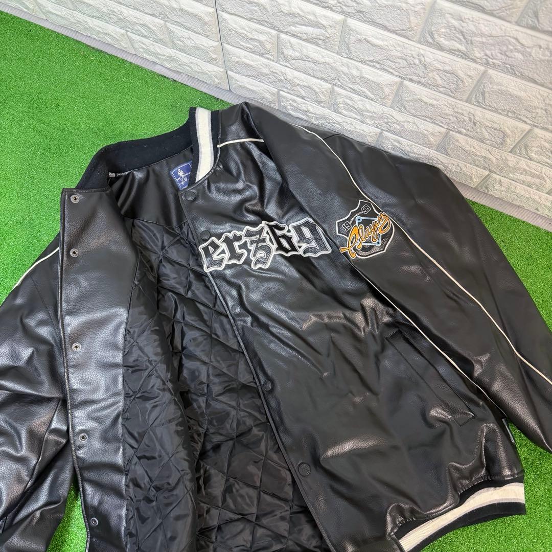 激レア　Player69 レザー ジャケット hiphop 2000 3XL