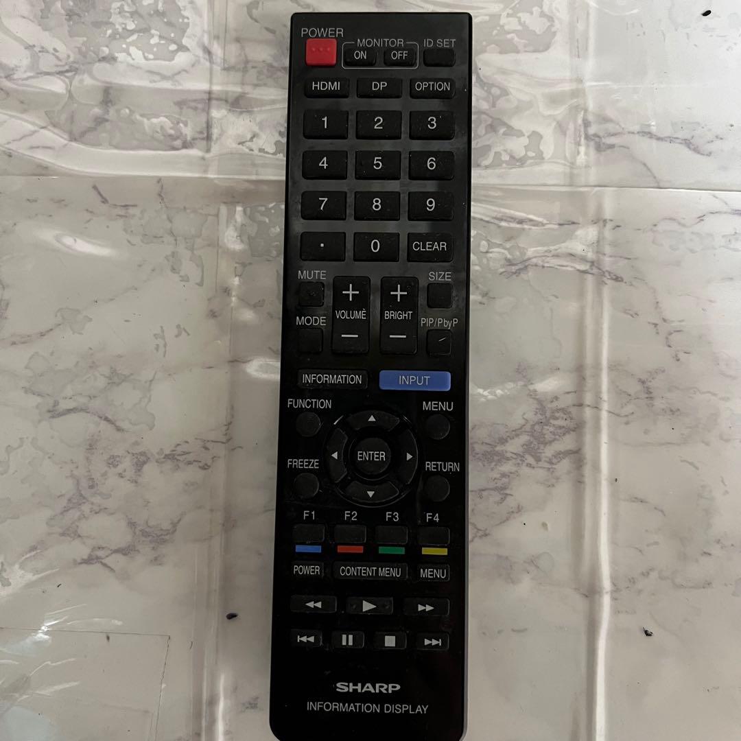 即日受渡❣️全国送料込SHARP55型4K液晶モニター、スピーカー搭載 リモコン付