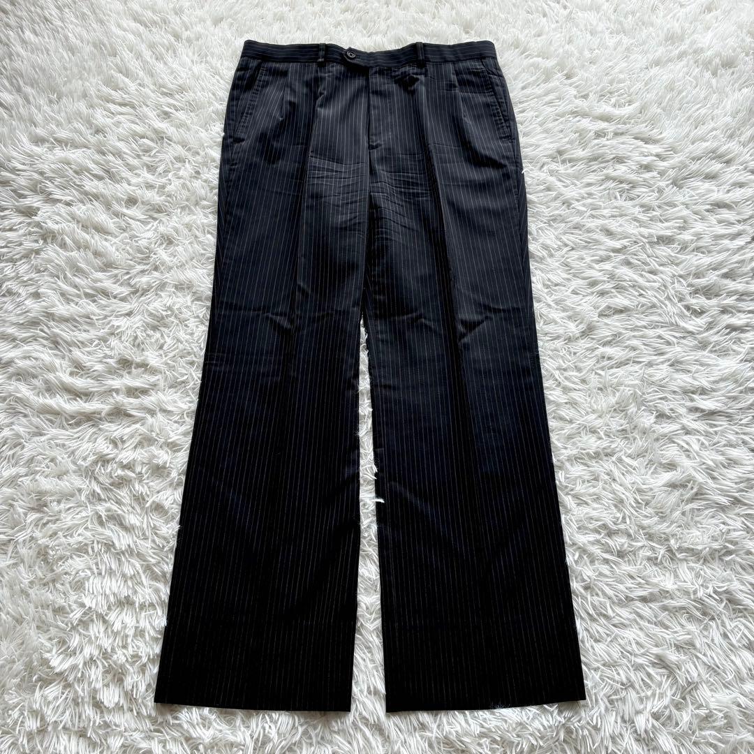 【美品】TENORAS ティノラス ストライプ 3ピース スーツ XL グレー