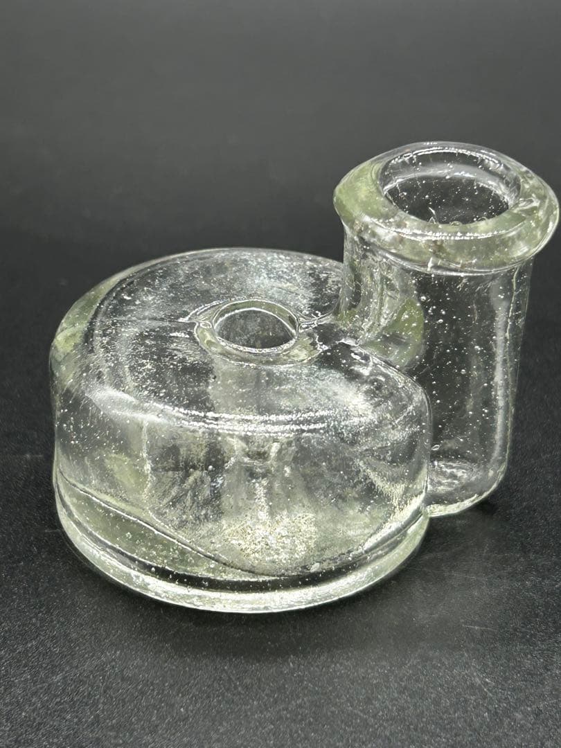 クツ型インク瓶　サムライインキ　レトロ瓶　ガラス　ペロペロ