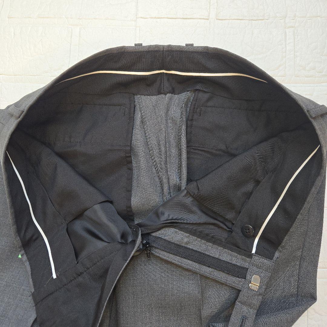 【極美品✨】スーツセレクト　メンズ　スーツ　スリーピース　グレー　標準体型