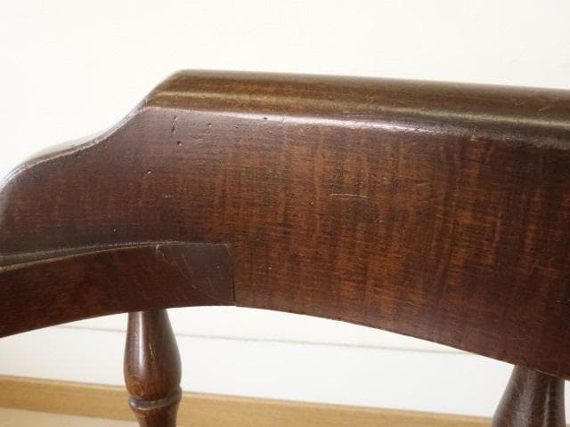 飛騨産業　キツツキ　穂高　アームチェアーA　イス　椅子　 木製　再塗装済ＵＳＥＤ