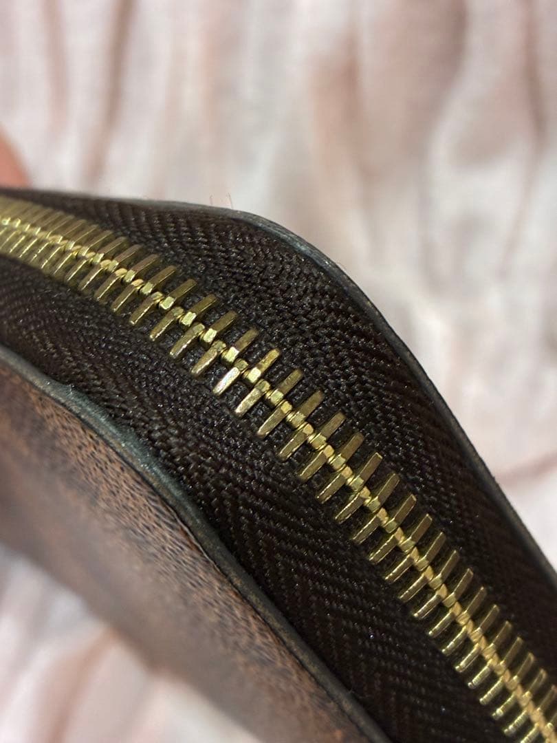 【美品】ルイヴィトン ダミエ エベヌ ジッピーウォレット 長財布