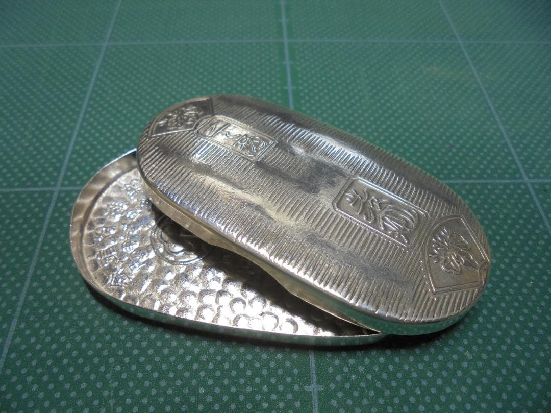 ★ 純銀製(23.5g) 小判型小物入れ(上蓋＋下蓋) ★1