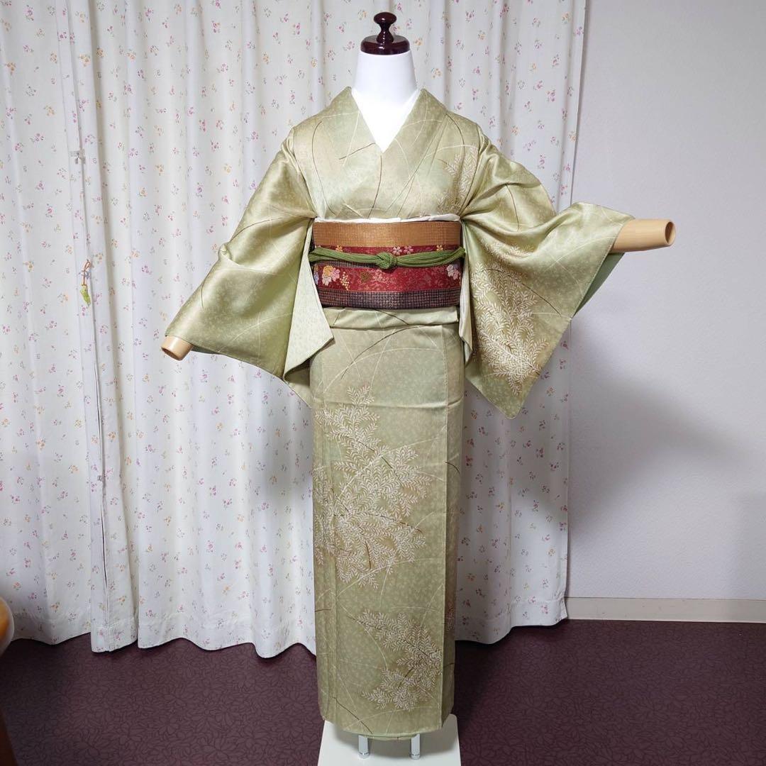 フ9977未使用近い　美品　袷　正絹　訪問着　フルセット