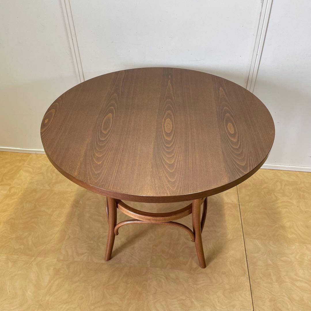 フランスベッド TON ダイニングテーブル 丸テーブル 曲木 アンティーク