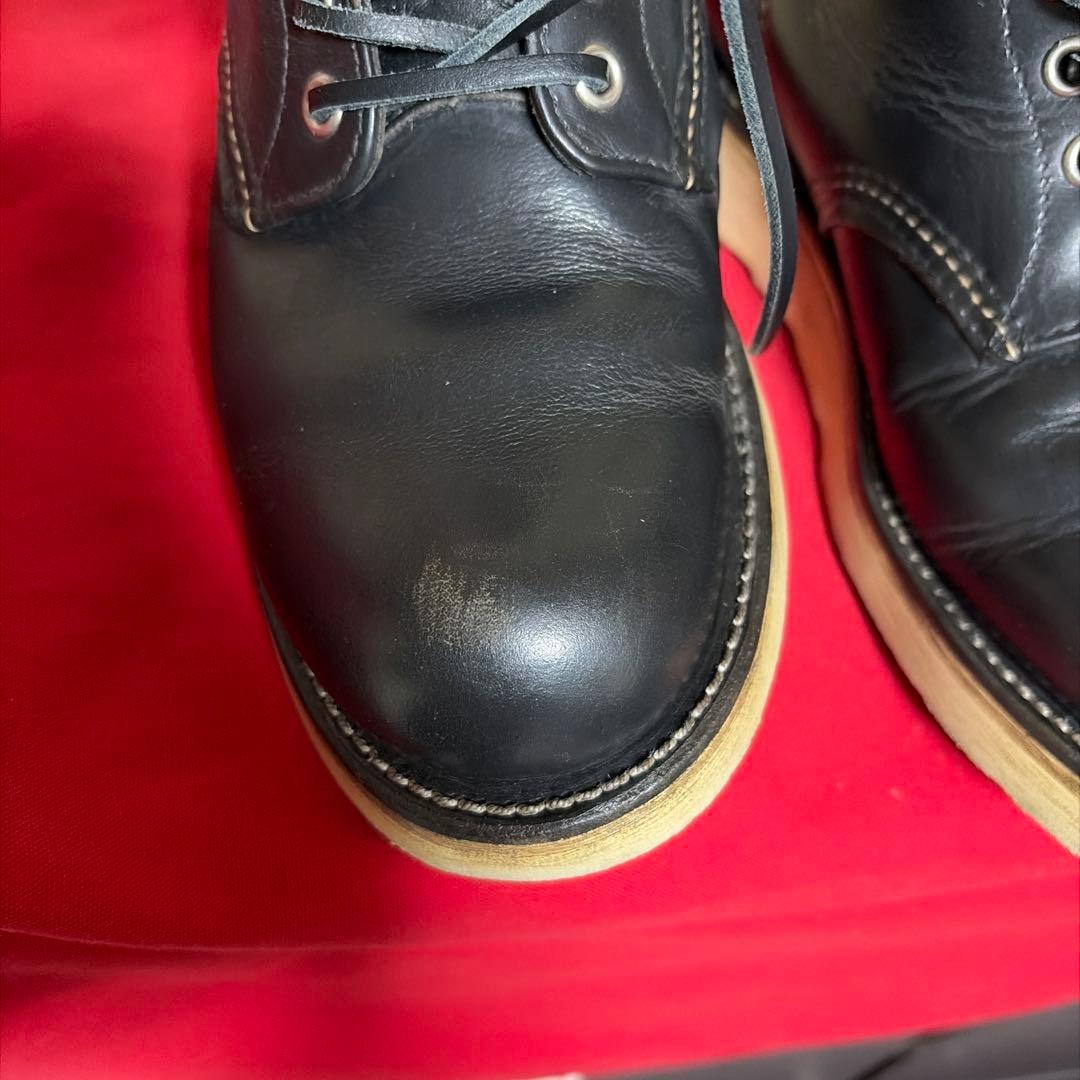 茶芯RED WING 8165 四角犬タグ プレーントゥ25.5㎝