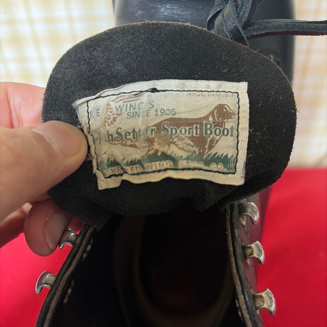 茶芯RED WING 8165 四角犬タグ プレーントゥ25.5㎝