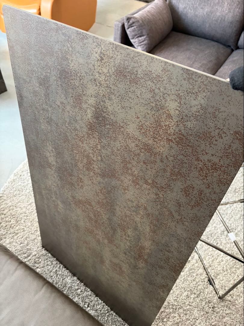 MARCAL コーヒーテーブル　セラミック天板　ブラッククロームフレーム