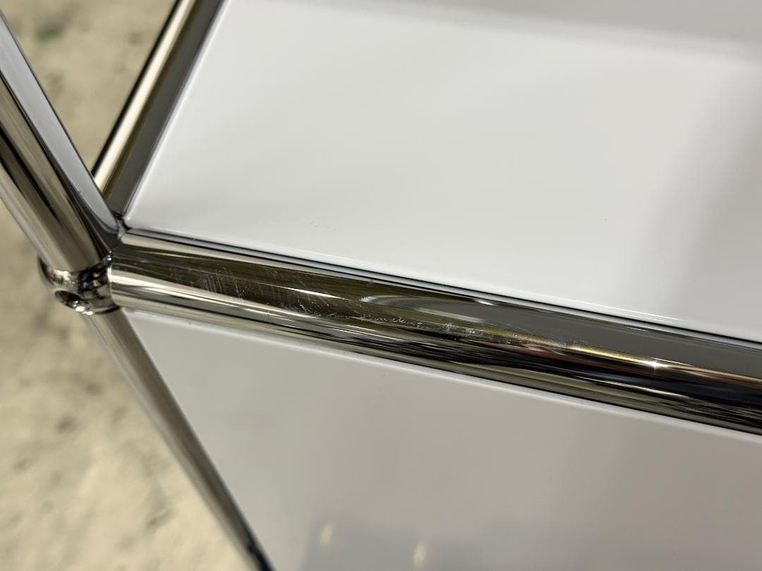 正規品!ほぼ未使用品■USMハラー■キャビネット　2列2段　ライトグレー　鍵なし