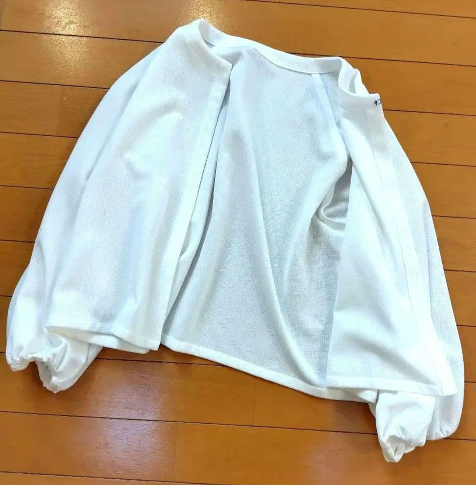 レリアン ノーカラー・バルーンスリーブジャケットコクーン11L